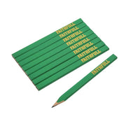 Faithfull FSC Carpenter's Pencils - Green / Hard (Pack 10) - FAICPG10FSC