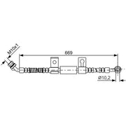 Bosch Brake Hydraulic Hose Line Front Left 1 987 481 796