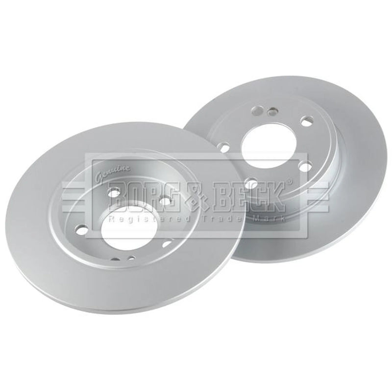 Borg & Beck 2 x Solid Rear Brake Discs BBD5269
