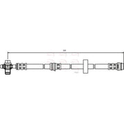 Apec Brake Hydraulic Hose Line Front HOS3273