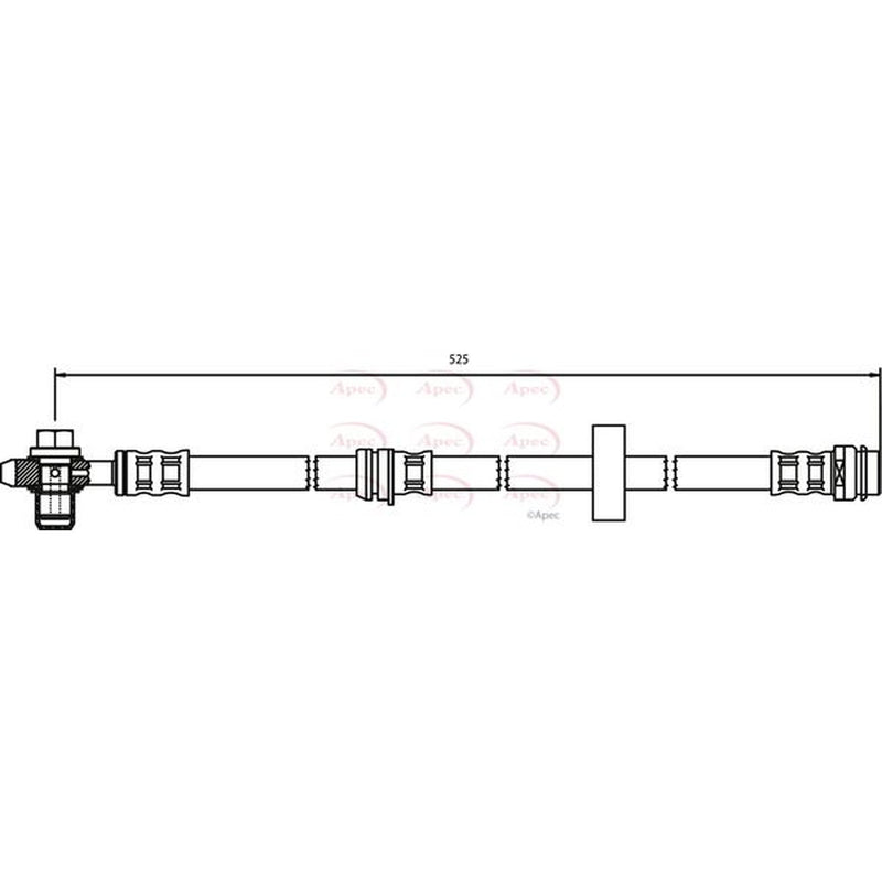 Apec Brake Hydraulic Hose Line Front HOS3273