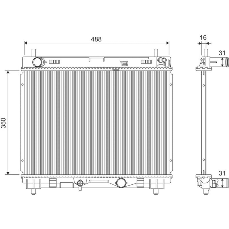 Valeo Engine Radiator 701366