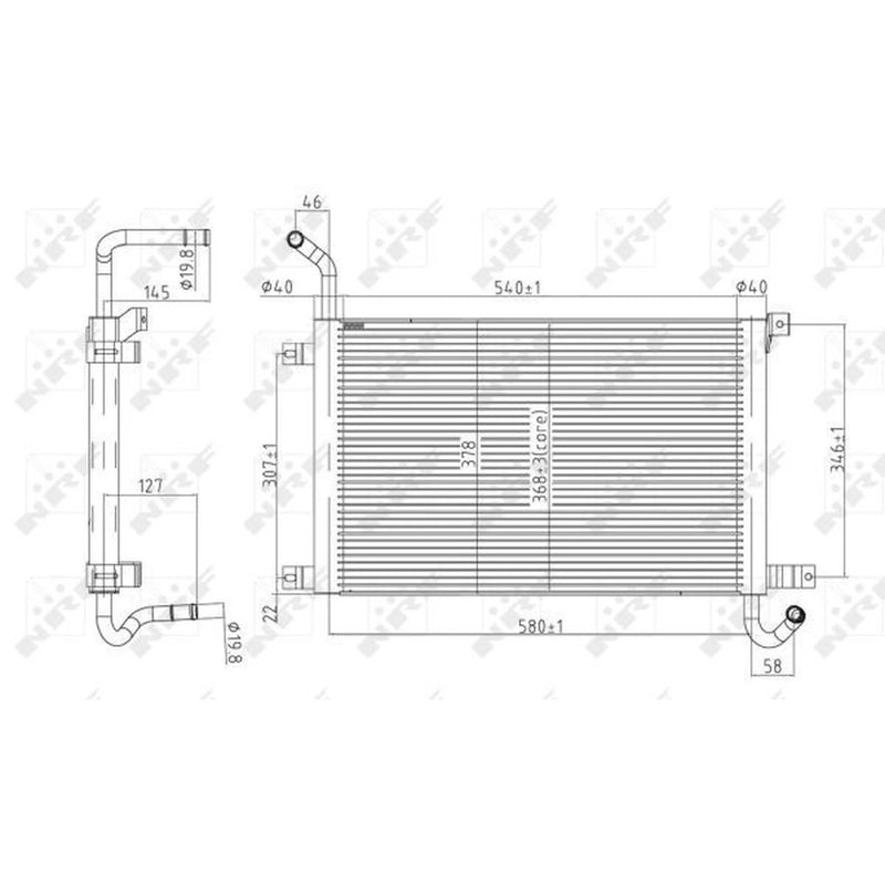 NRF Engine Radiator 50144