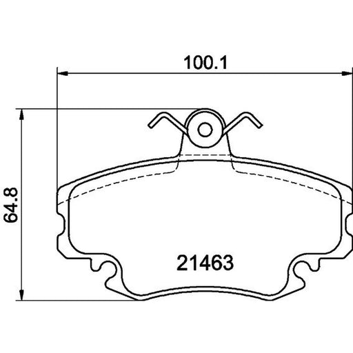 DON Front Brake Pad Set PCP1005