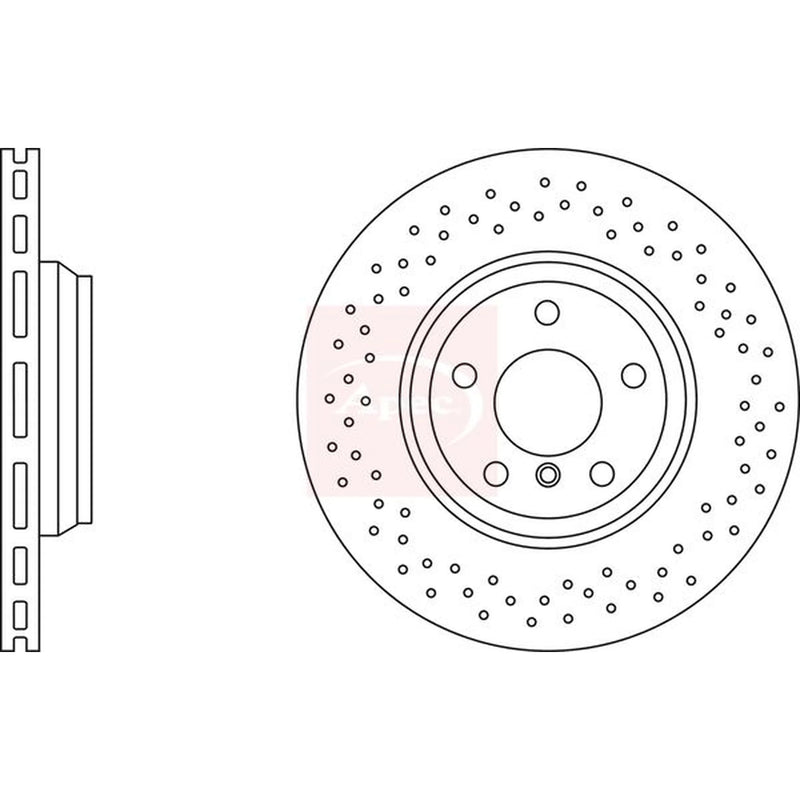 Apec 2 x / Rear Brake Discs DSK3021
