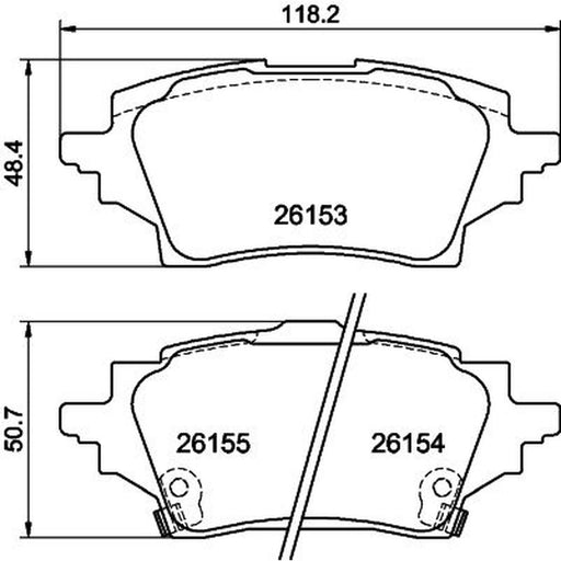 Mintex Rear Brake Pad Set MDB4202