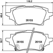 DON Rear Brake Pad Set PCP1819