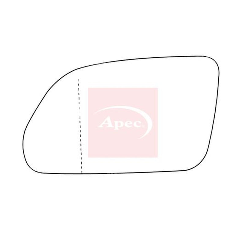 Apec Exterior Wing Mirror Glass Left AMS2053