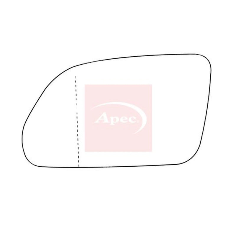 Apec Exterior Wing Mirror Glass Left AMS2053