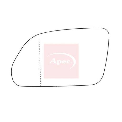 Apec Exterior Wing Mirror Glass Left AMS2053