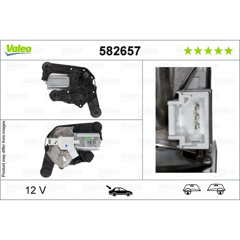 Valeo Front/Rear Wiper Motor Rear 582657