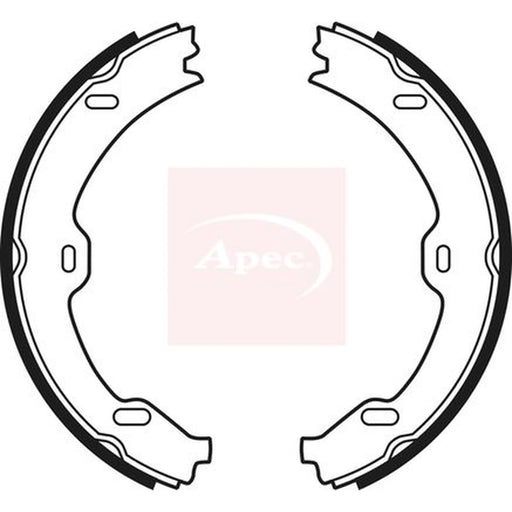 Apec Parking Brake Shoe Set SHU704