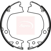 Apec Parking Brake Shoe Set SHU830