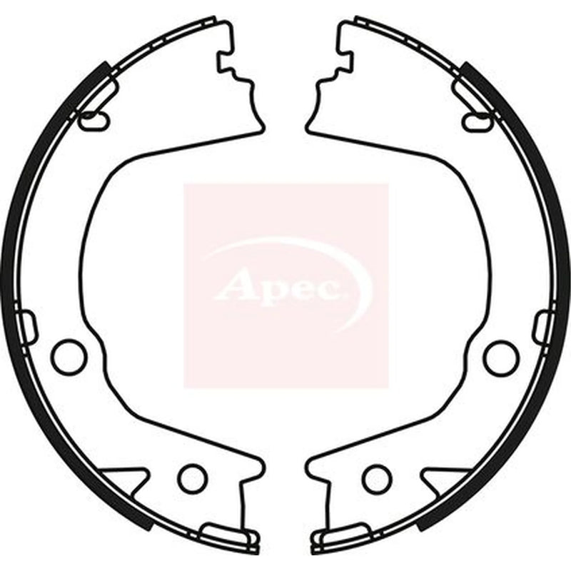 Apec Parking Brake Shoe Set SHU830