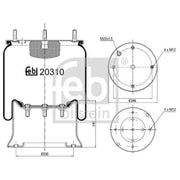 Febi Air Suspension Bellow 200mm 20310
