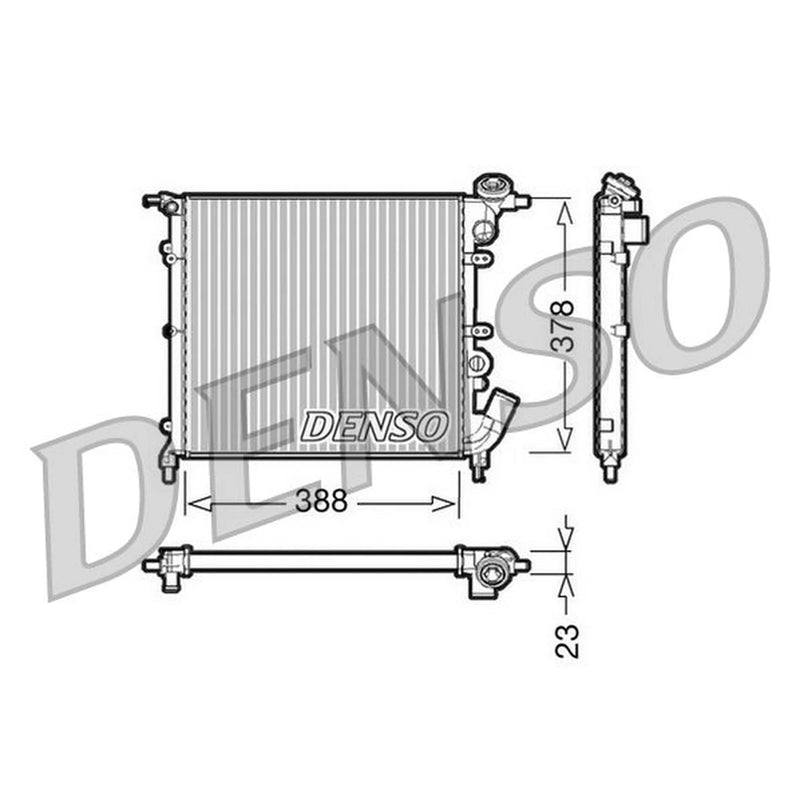 Denso Engine Radiator DRM23002