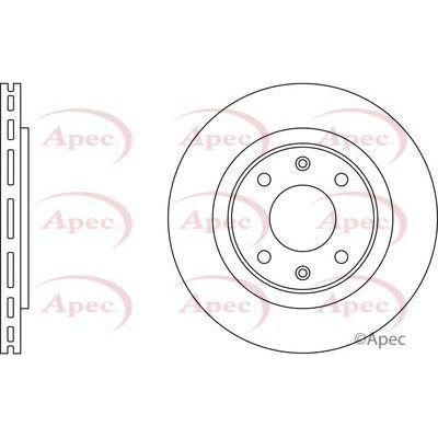 Apec Brake Disc Front Fits Citroen Berlingo Bx Xantia Xsara Zx Peugeot Apec  - Town Parts