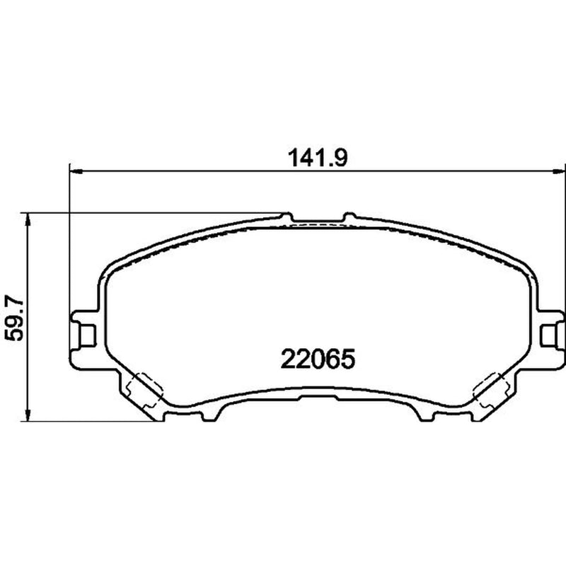 DON Front Brake Pad Set PCP1872