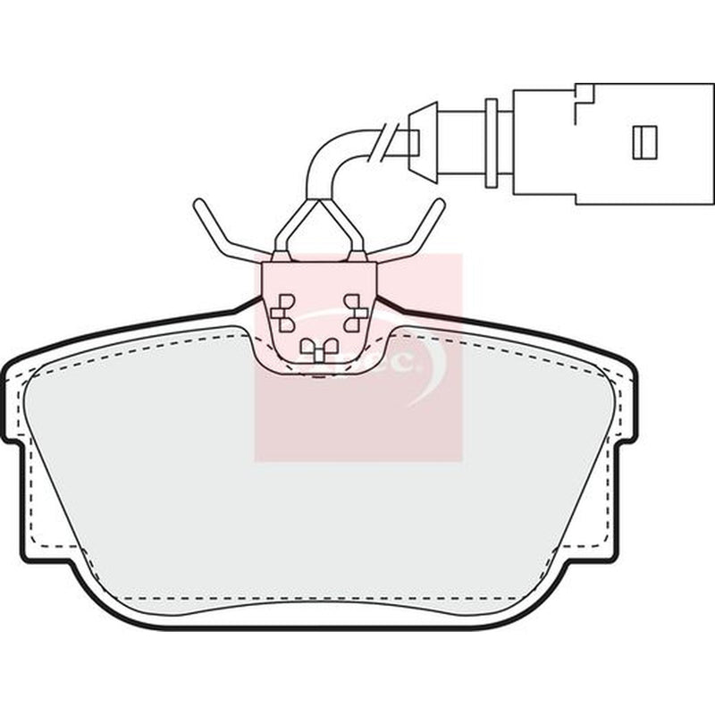 Apec Rear Brake Pad Set PAD1215