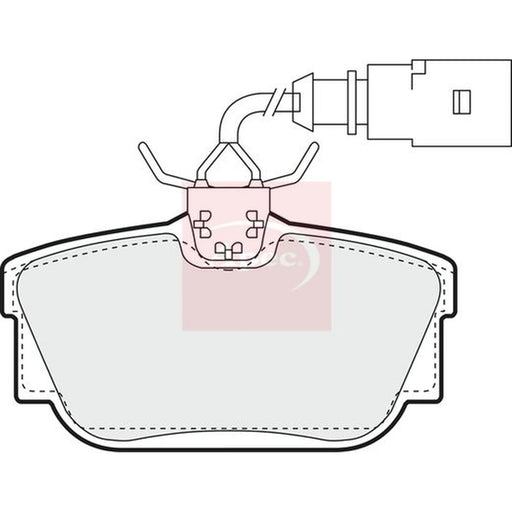 Apec Rear Brake Pad Set PAD1215