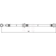 Apec Brake Hydraulic Hose Line Front HOS4070