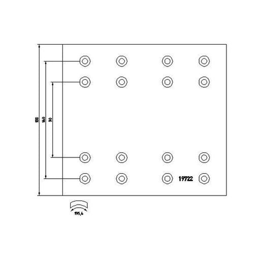 Textar Textar Cv Brake Lining Set 1972201