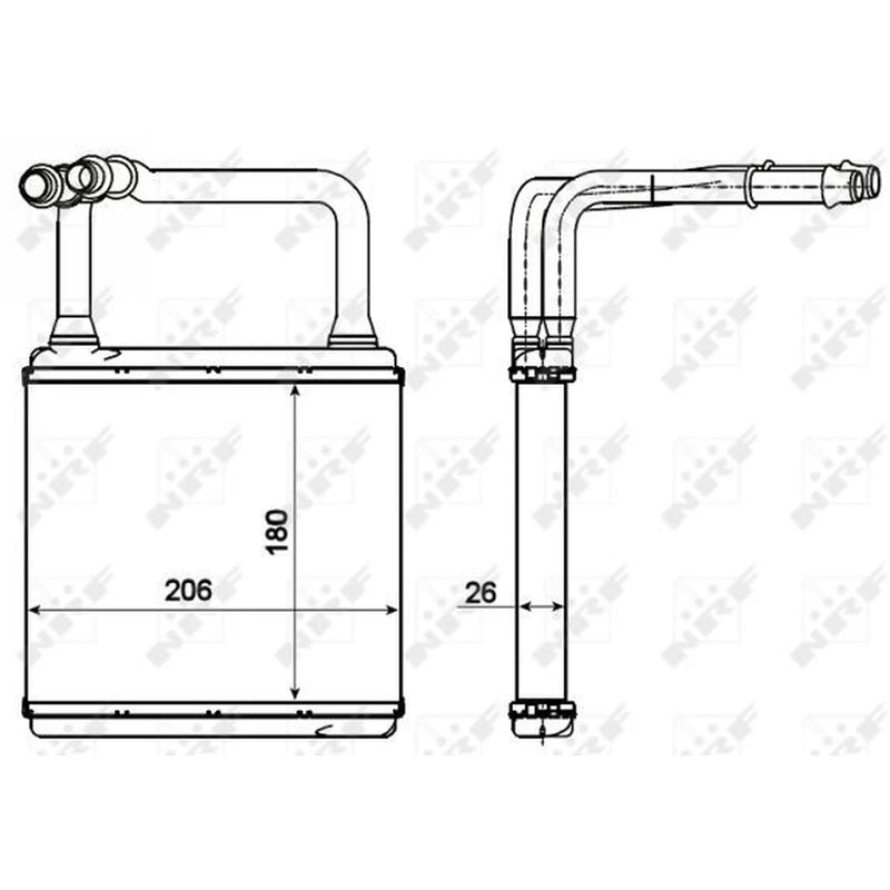 NRF Heater Matrix Core Heat Exchanger 54273