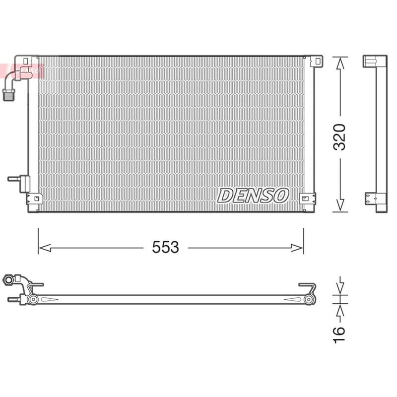 Denso Air Conditioning Condenser DCN21014