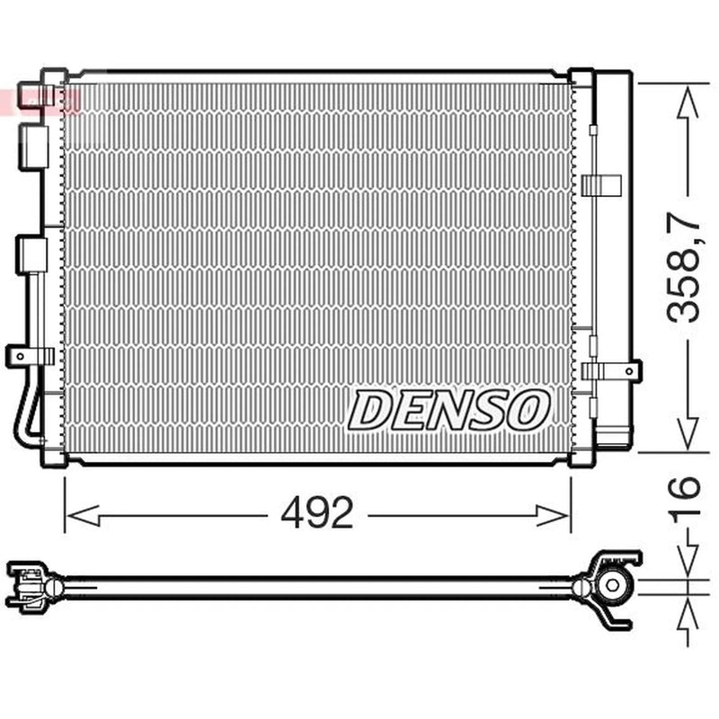 Denso Air Conditioning Condenser DCN41035