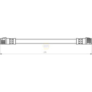 NAPA Brake Hydraulic Hose Line Rear NBH1202