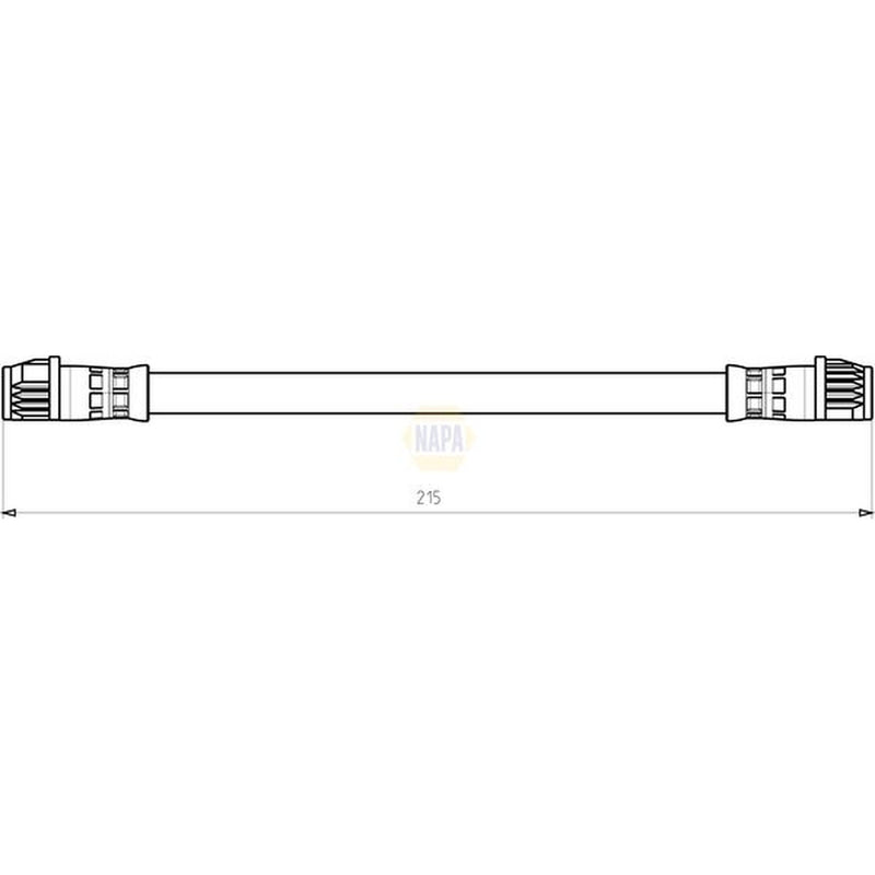 NAPA Brake Hydraulic Hose Line Rear NBH1202