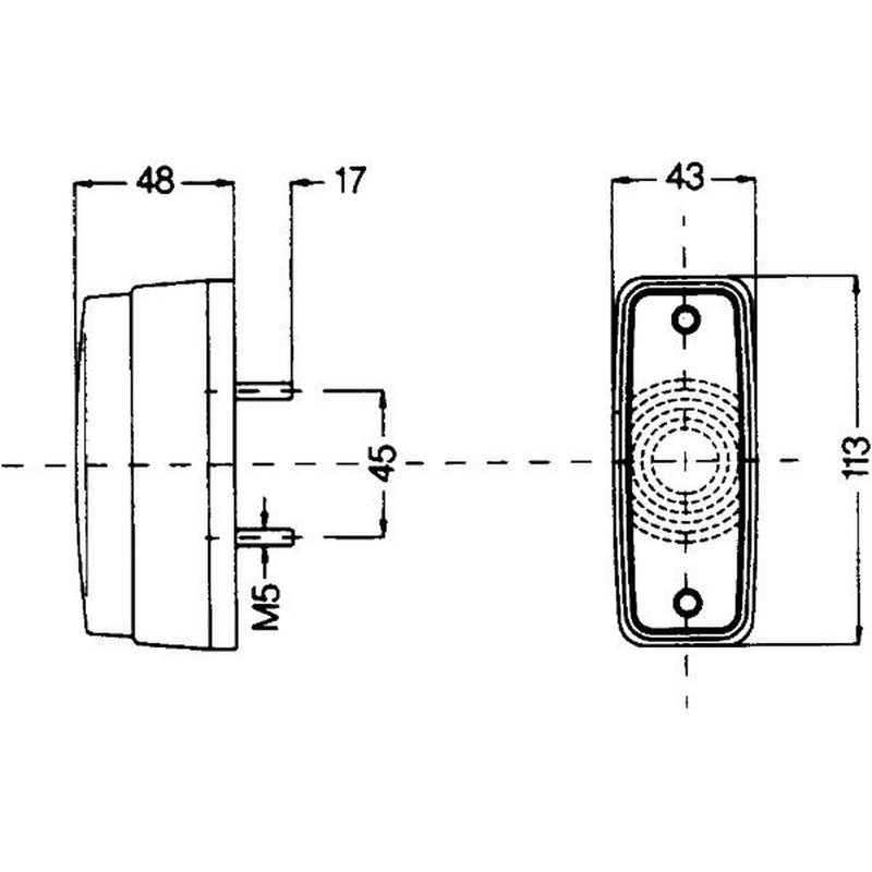 Hella Lamp Po 2PF Right 2PF 997 027-011 8041093 2PF 997 027-011