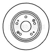 Borg & Beck 2 x Solid Rear Brake Discs BBD4743
