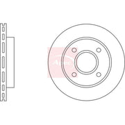 Apec 2 x Vented Front Brake Discs DSK208