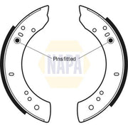 NAPA Brake Shoe Set Axle Kit NBS1004