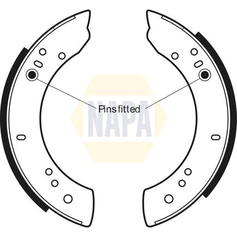 NAPA Brake Shoe Set Axle Kit NBS1004