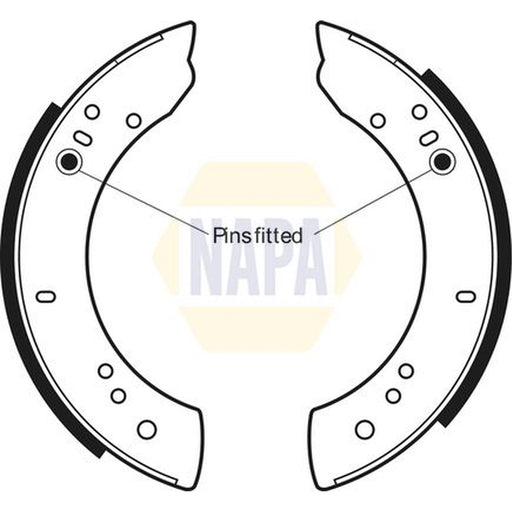NAPA Brake Shoe Set Axle Kit NBS1004