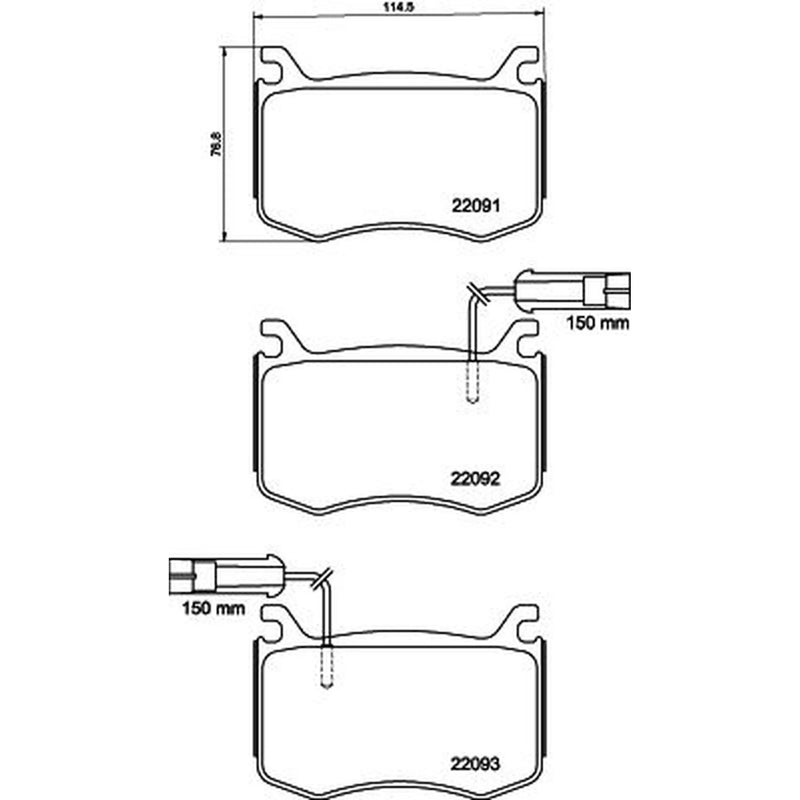 Mintex Front Brake Pad Set MDB3941