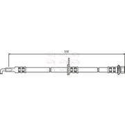 Apec Brake Hydraulic Hose Line Front Right HOS3745