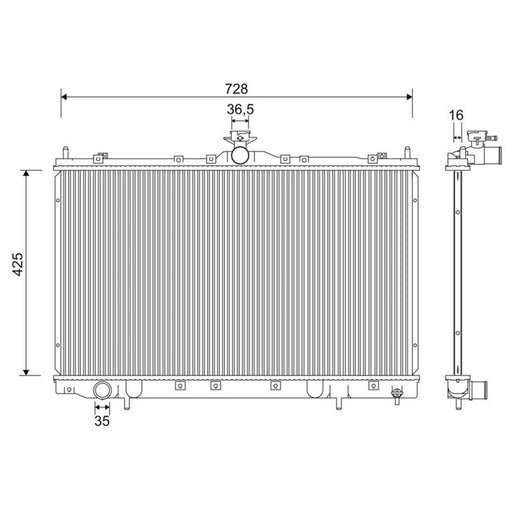 Valeo Engine Radiator 701239