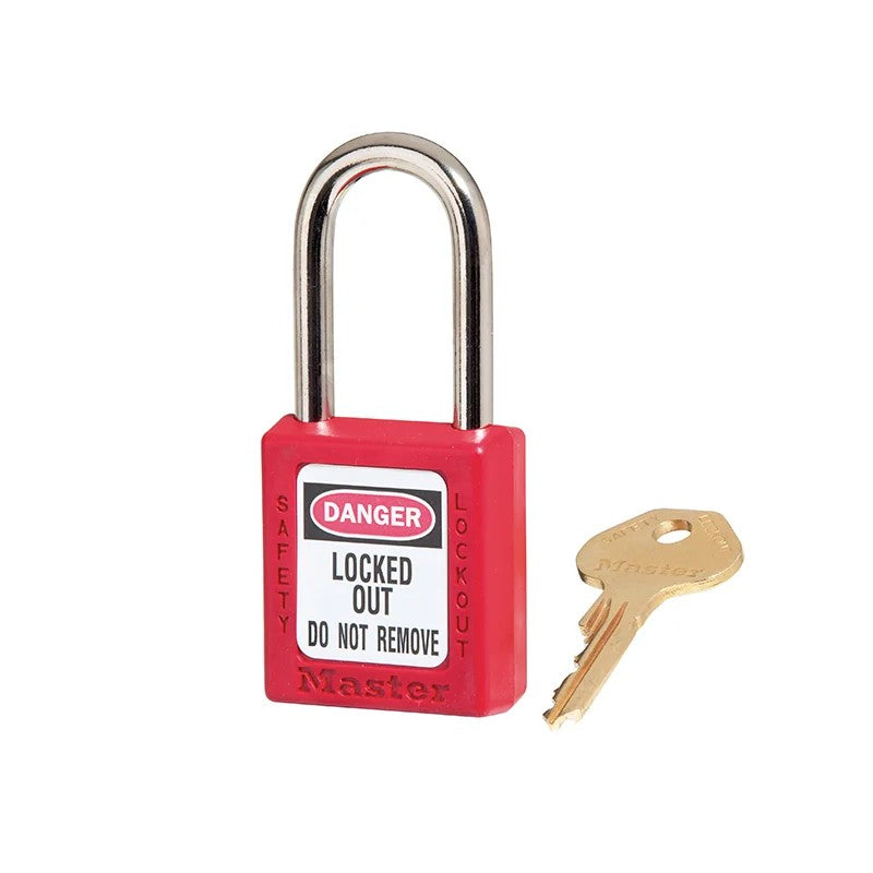 Master Lock Lockout Padlock – 38mm Body & 6mm Hardened Steel Shackle - 410RED