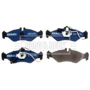 Borg & Beck 4 x Rear Brake Pad Set BBP1491