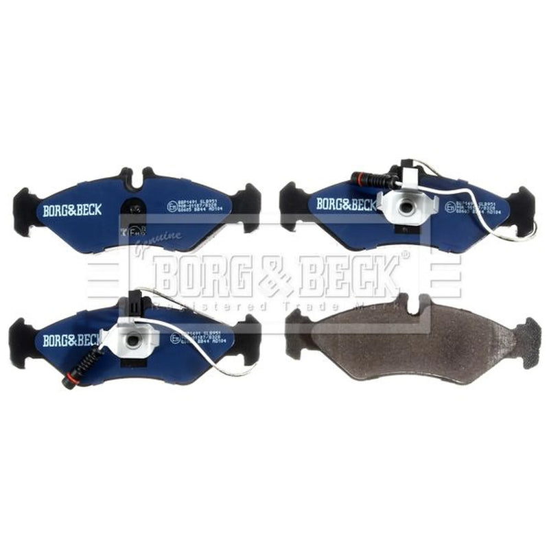 Borg & Beck 4 x Rear Brake Pad Set BBP1491