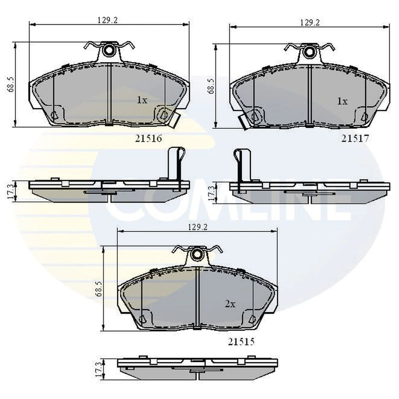 Comline Front Brake Pad Set CBP3232