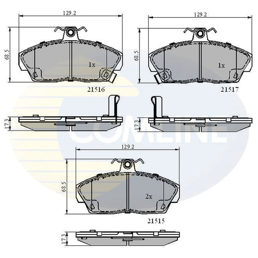 Comline Front Brake Pad Set CBP3232