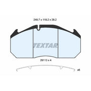 Textar Front Brake Pad Set 2911303