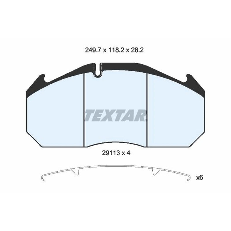 Textar Front Brake Pad Set 2911303