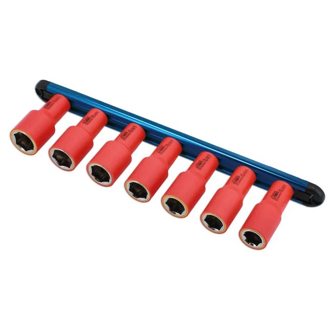 Laser Tools VDE Insulated Socket Set 16-22mm 3/8"D 7pc - PL