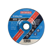 Faithfull Depressed Centre Metal Grinding Disc 100 x 5 x 16mm - FAI1005MDG