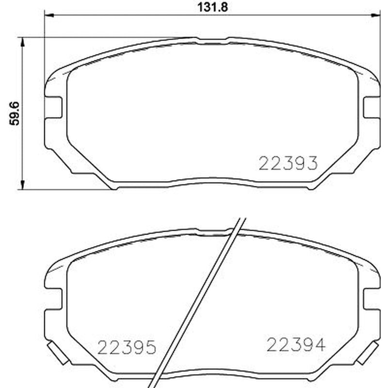 Mintex Front Brake Pad Set MDB3823